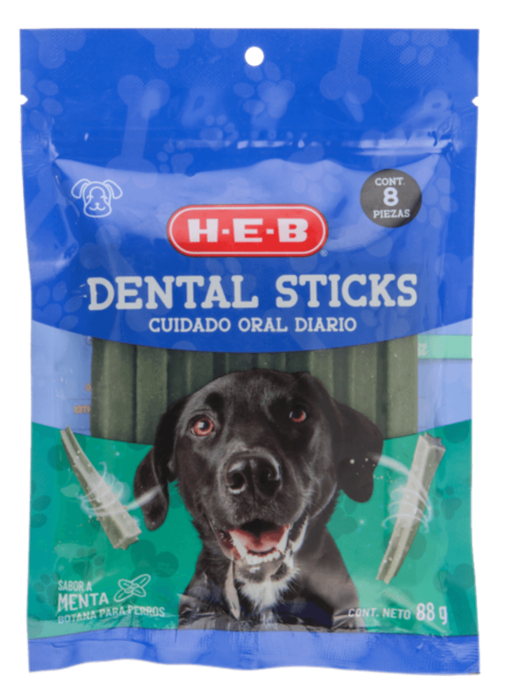Heb Premios Para Perro En Figura De Estrella Sabor Menta Con 8 Pz