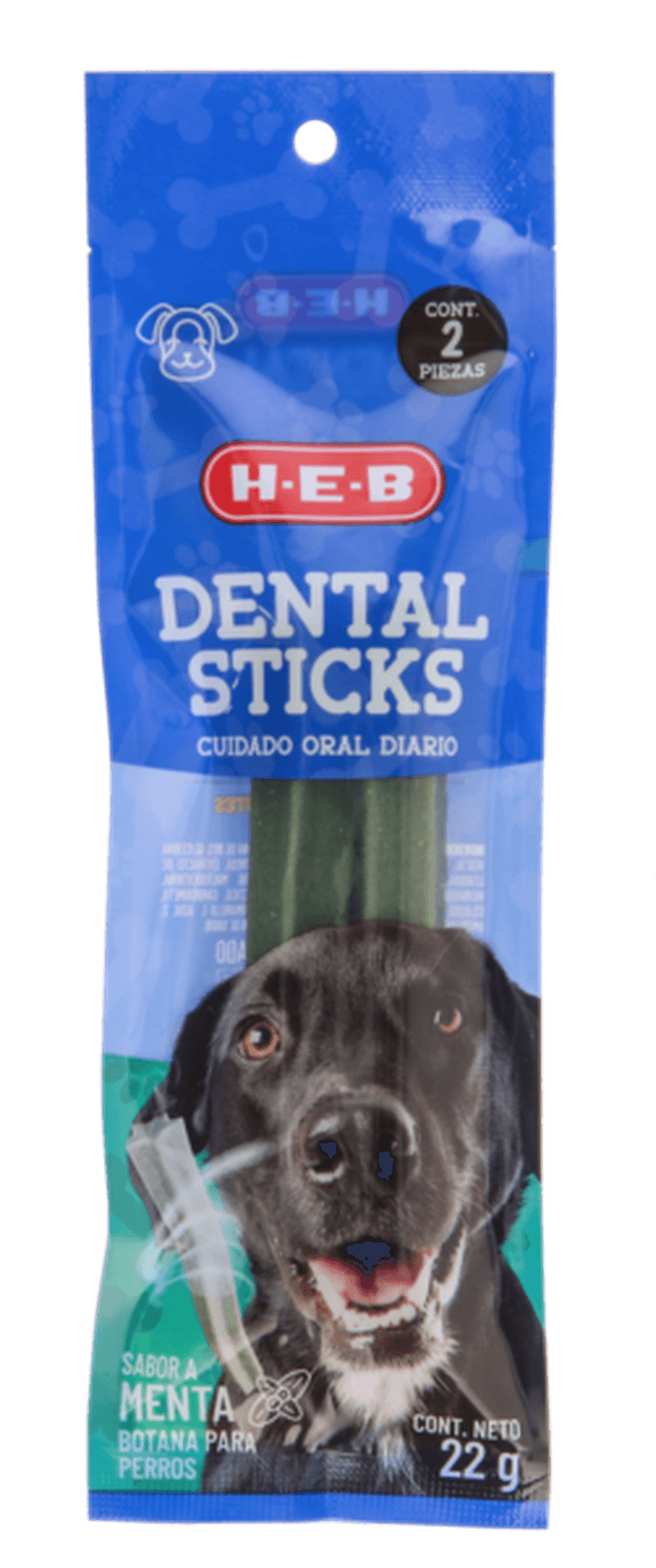 Heb Premios Para Perro En Figura De Estrella Sabor Menta Con 2 Pz