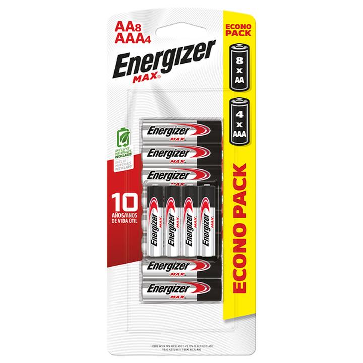 Max 8 Pilas Aa + 4 Pilas Aaa 1 Pz