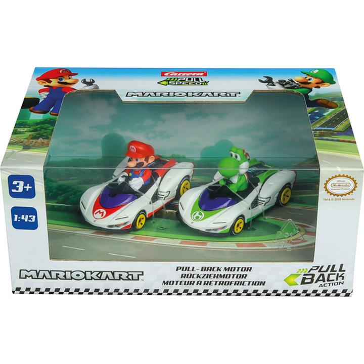 2 Pack Mario Kart P-Wing Pull Back 1:43 1 Pz