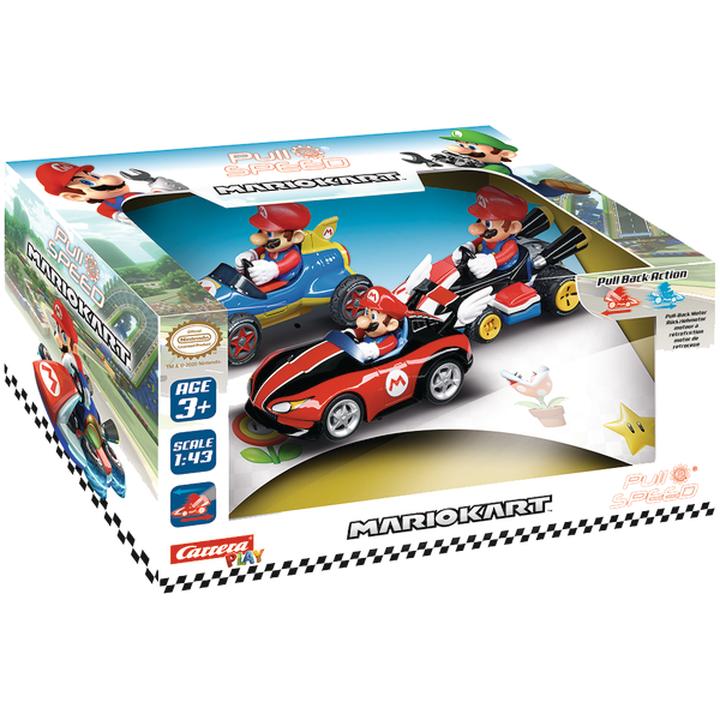 3 Pack Mario Kart Pull Back 1:43 1 Pz