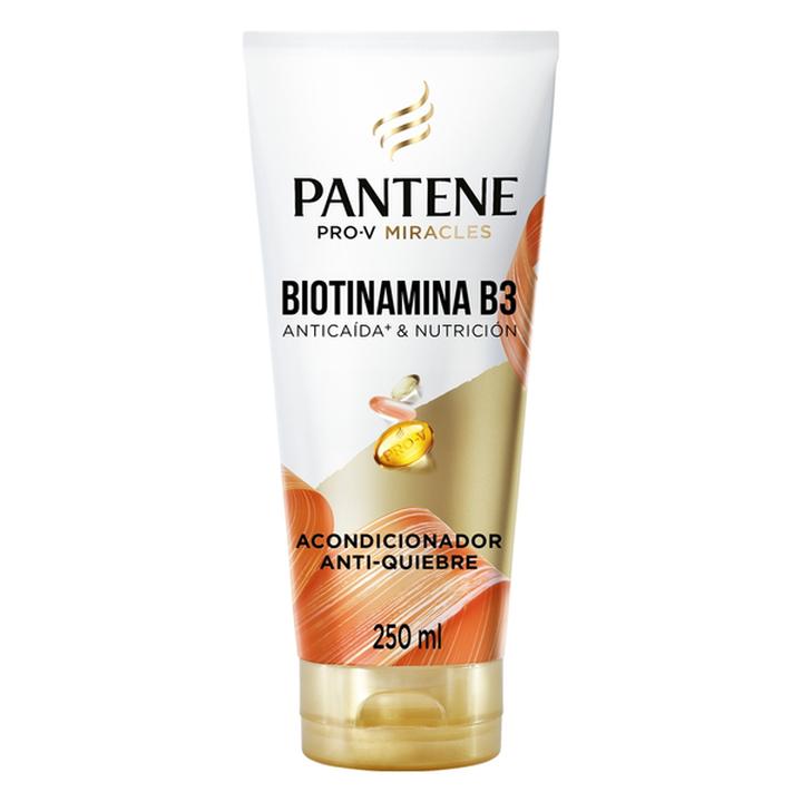 Acondicionador Antiquiebre Pantene Biotinamina B3 Para Cabello Frágil Y Quebradizo 250 Ml
