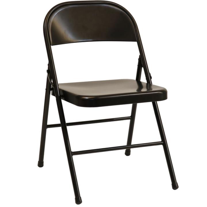 Silla Metálica Kerville Home Plegable Café