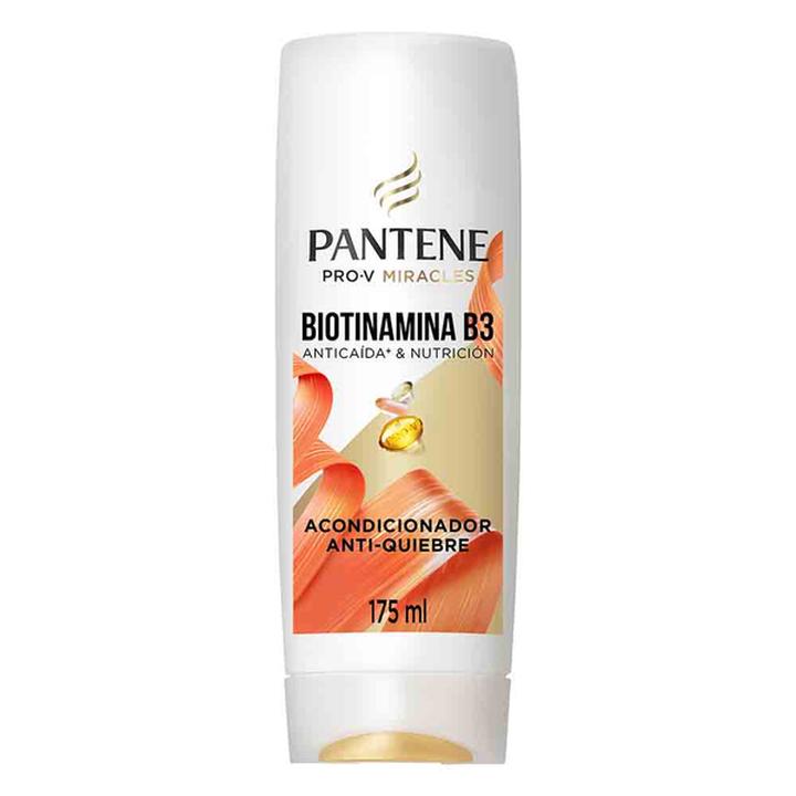 Acondicionador Antiquiebre Pantene Biotinamina B3 Para Cabello Frágil Y Quebradizo 175 Ml