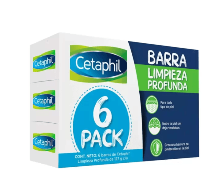 6 Pack Barra Dermolimpiadora Cetaphil 6 Pack Ba 6 Pz