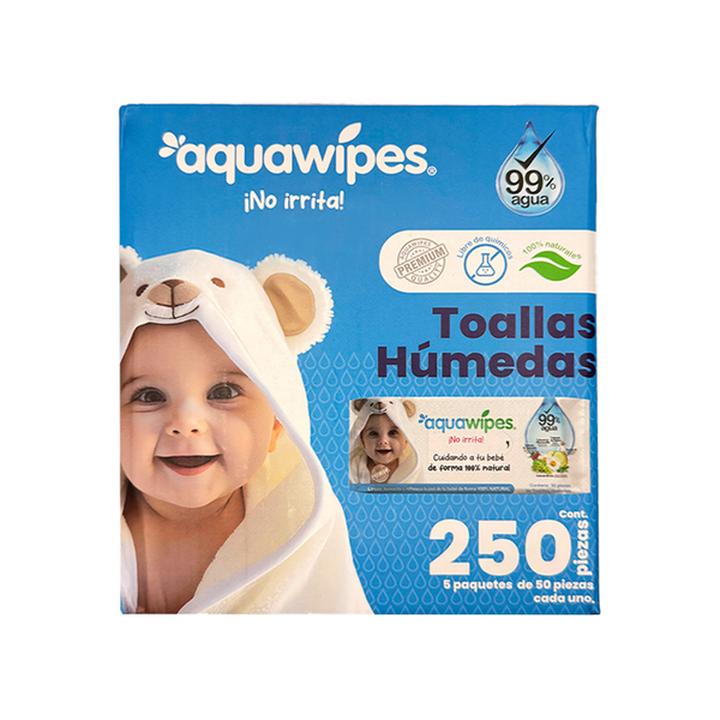 Toallitas Humedas Aquawipes 5 Pack 250 Piezas