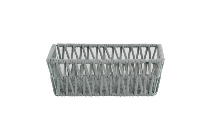 Canasta Gris 26x16x9 Cm 1 Pz