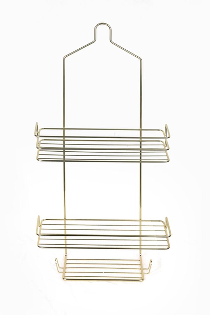 Organizador De Baño Dos Niveles Dorado 1 Pz