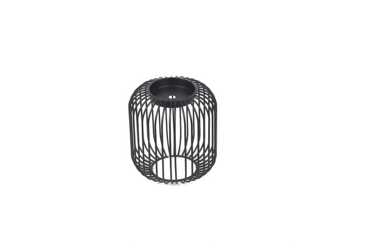 Base Para Vela Negro 18 Cm 1 Pz