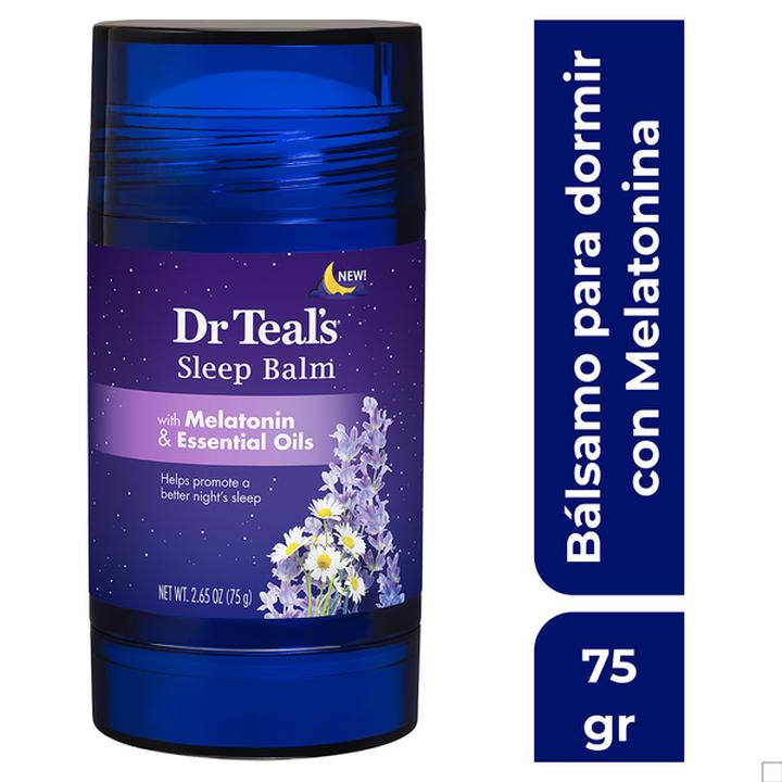Bálsamo Corporal Con Melatonina Dr. Teal'S Con Aceites Esenciales De Lavanda Y Manzanilla 75 G