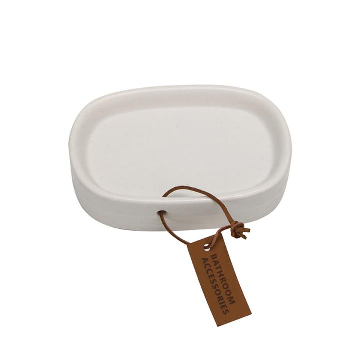 Portajabón Para Baño Resina Blanco 1 Pz