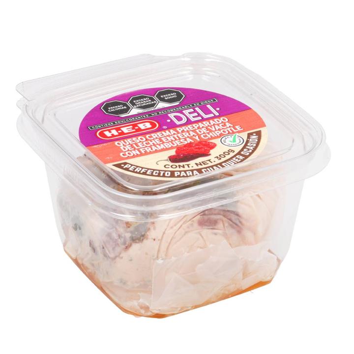 Heb Queso Crema En Bola Con Frambuesa Y Chipotle 300 G