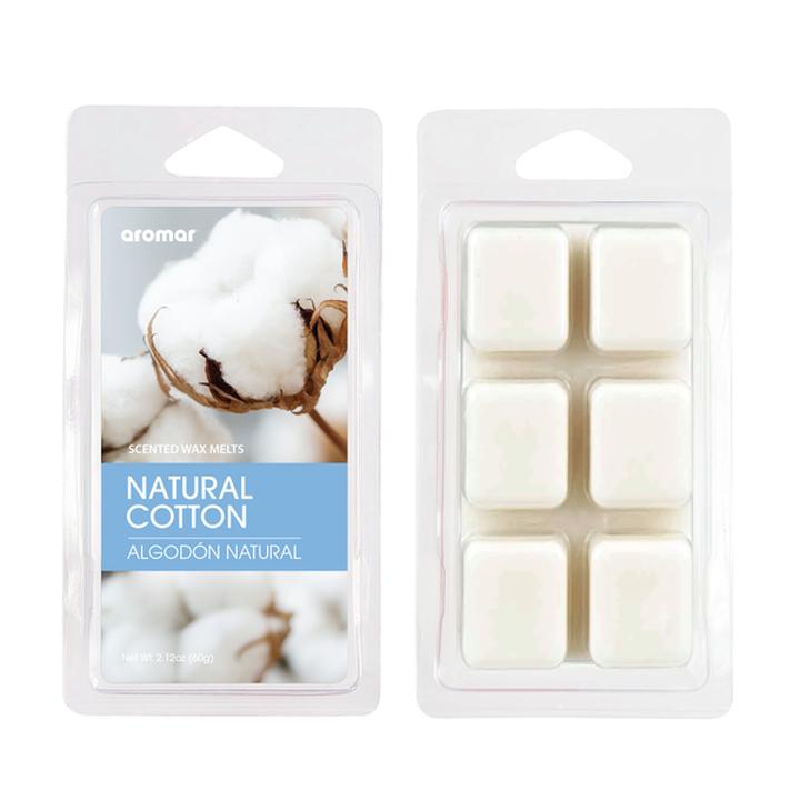 Cubos De Cera 6 Cubos Algodón Natural 1 Pz
