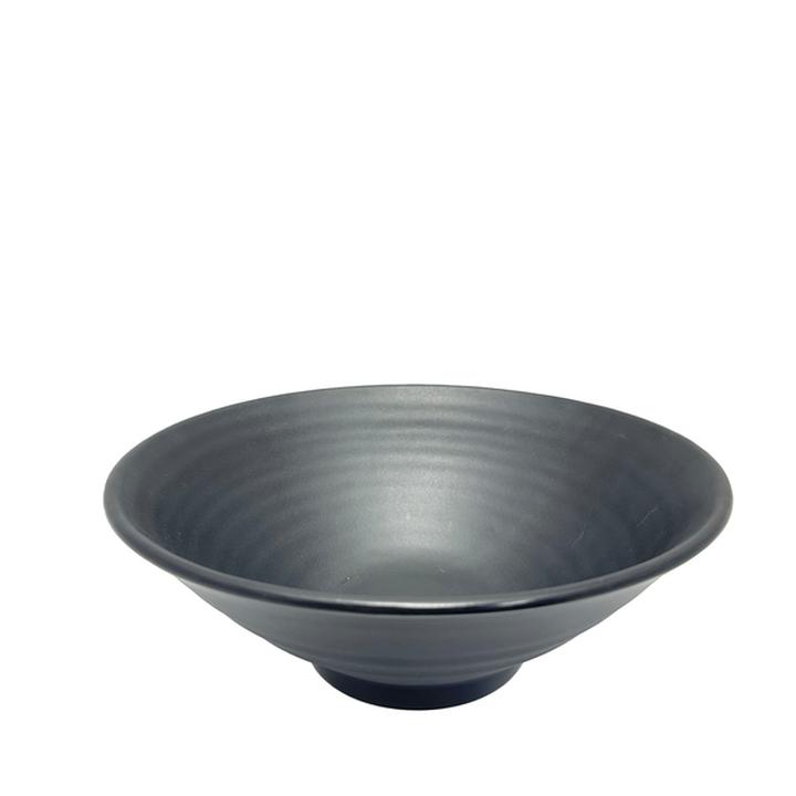 Tazón Negro De Melamina 22 Cm 1 Pz