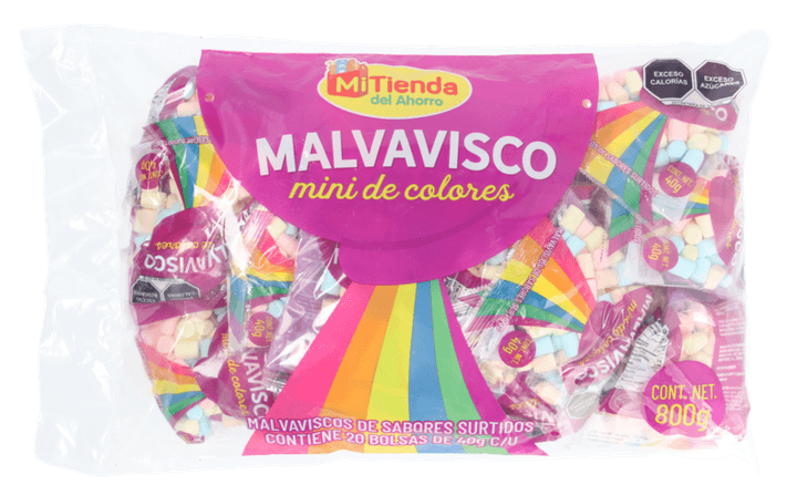 Mi Tienda Bolsa De Malvaviscos Minis De Colores Con 20 Pz