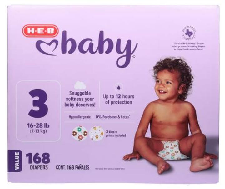 Heb Baby Pañales Et3 Caja 168pz 168 Pz
