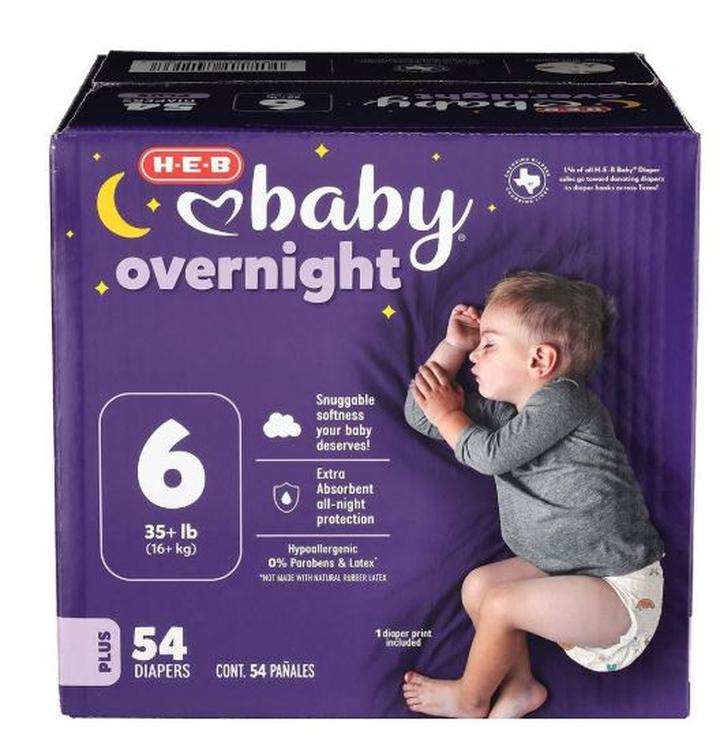 Heb Baby Pañales Overnight Et6 Caja 54pz 1 Cj