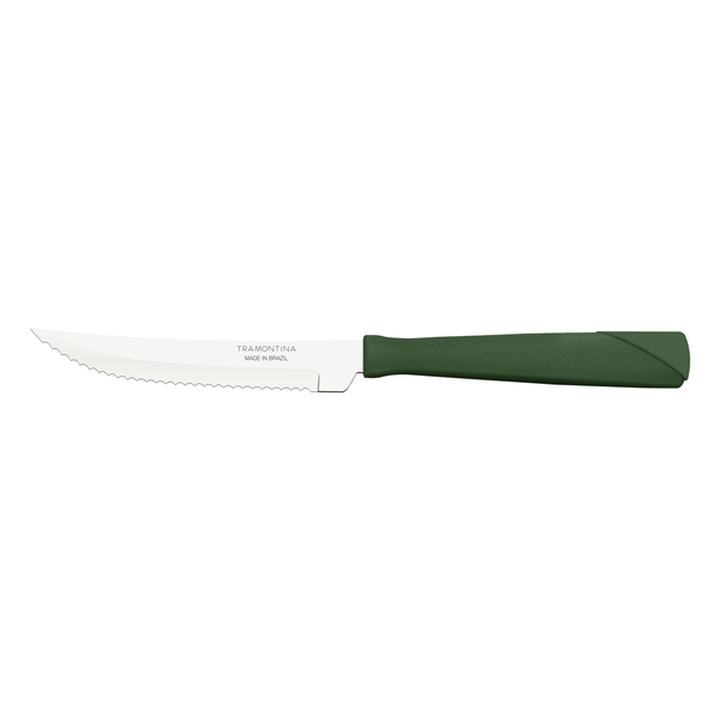 Cuchillo Asado 4 Kolor Verde Olivo Acero Y Pl 1 Pz