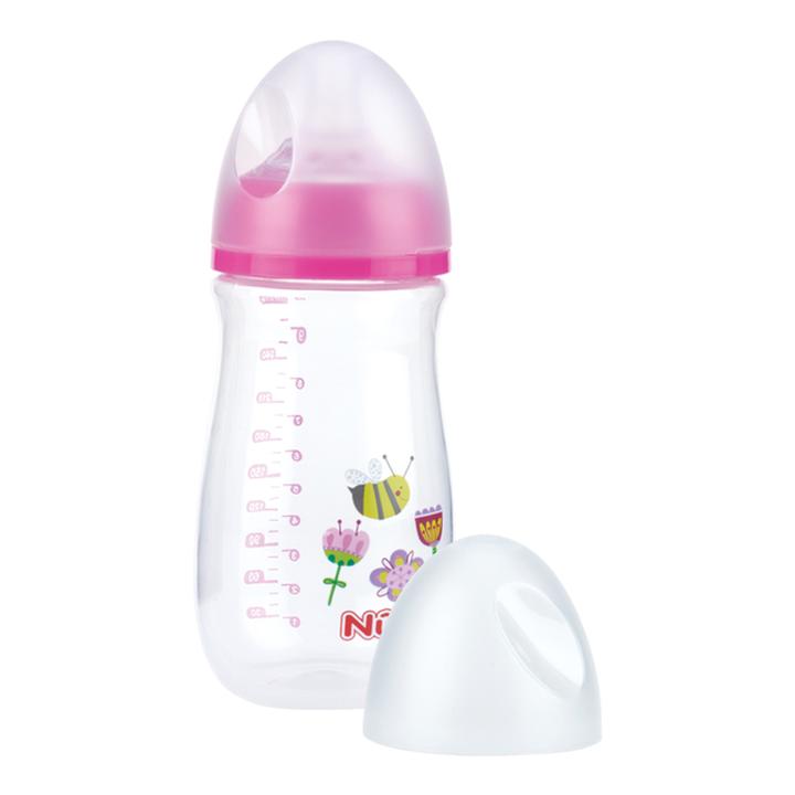 Biberón De Cuello Ancho Con Asas Nuby 10oz