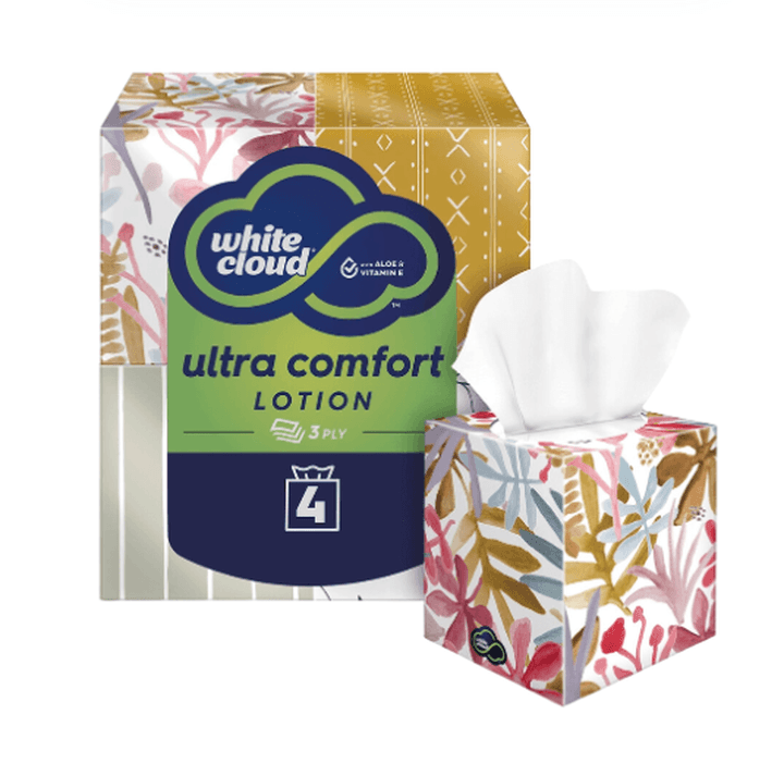 Pañuelos Desechables Cubo Con Loción 4 Pz 4 Pz