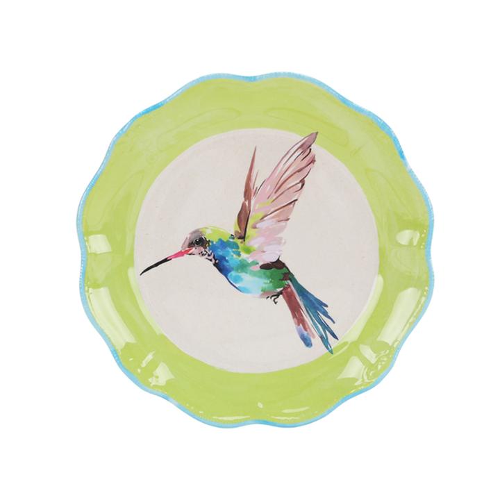 Plato Para Ensalada Dining Style De Colibrí