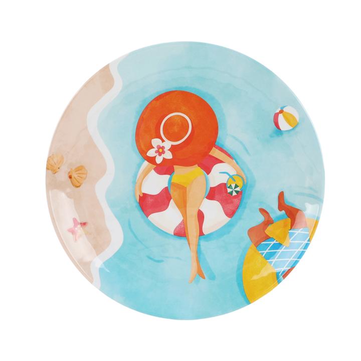 Plato Dinning Style De Verano Multicolor