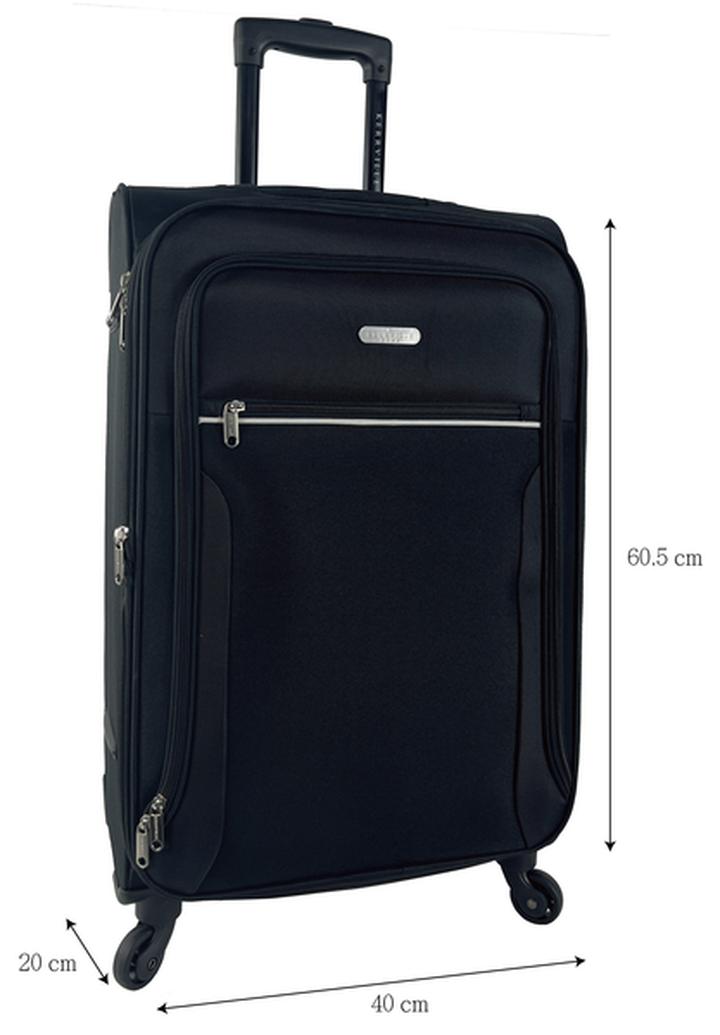 Maleta De Tela 24" Color Negro