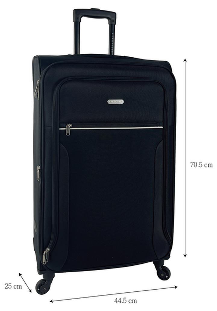 Maleta De Tela 28" Color Negro