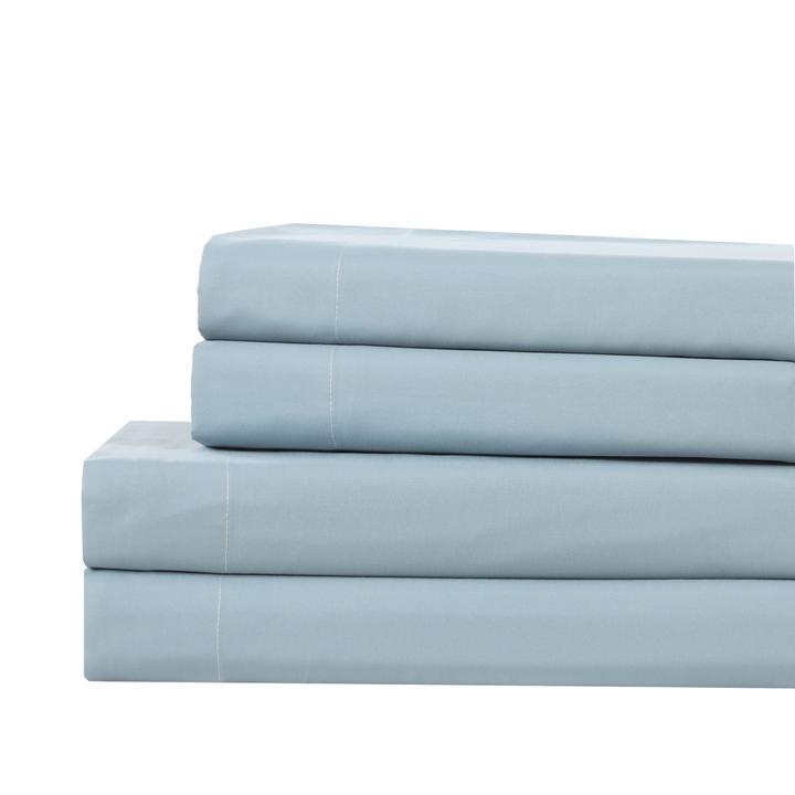 Juego De Sábanas Para Cama Tamaño Individual Color Azul Claro