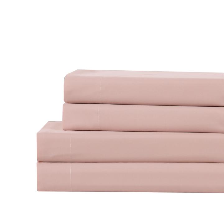 Juego De Sábanas Para Cama Tamaño Individual Color Rosa