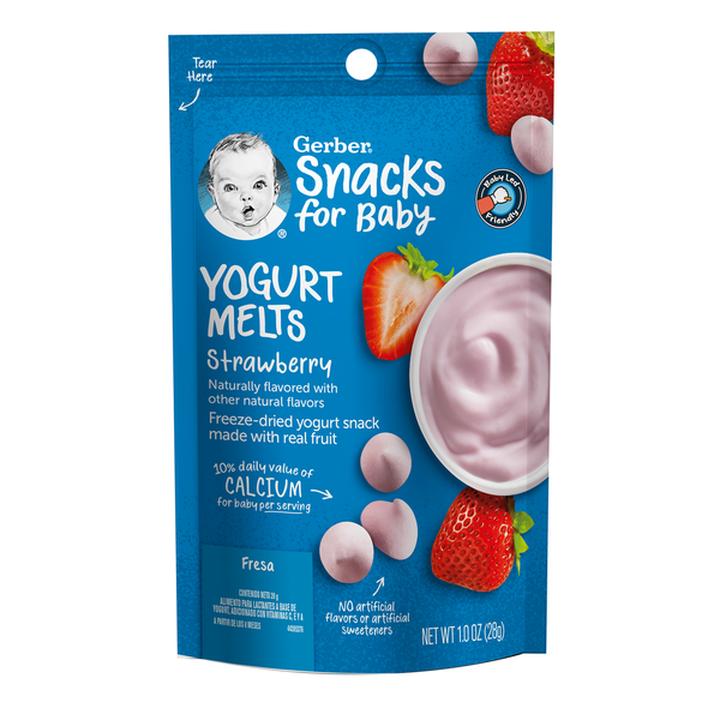 Gerber Yogurt Melts Fresa 28g Gerber Yogurt Melt 28 Gr