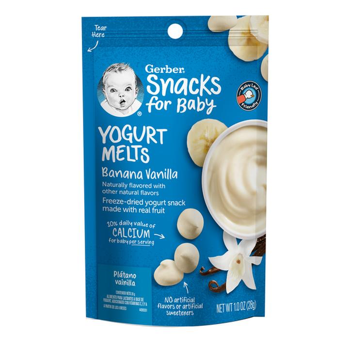 Gerber Yogurt Melts Platano Vainilla 28gr Gerber 28 Gr