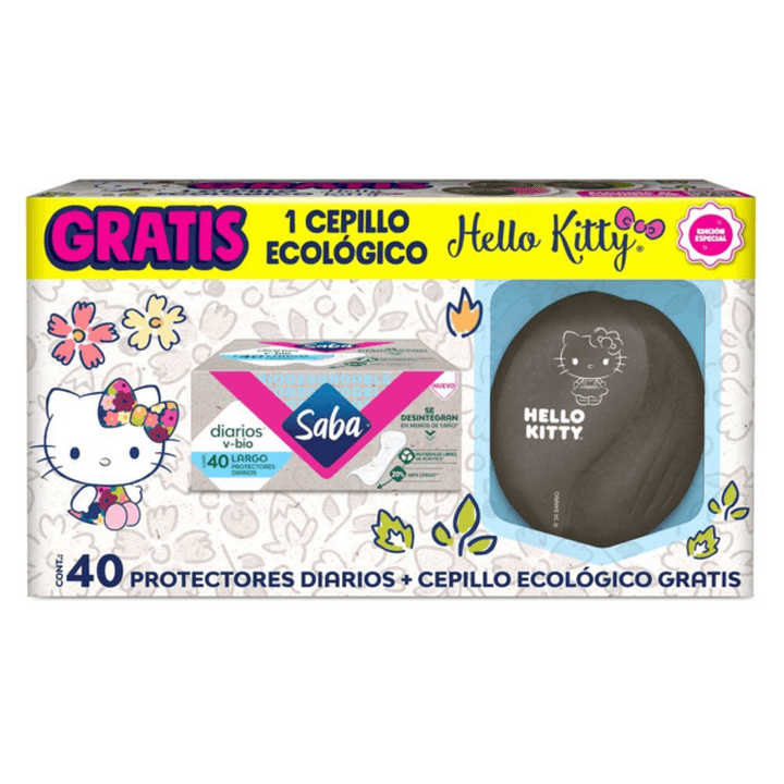 Protectores Diarios Saba Vbio+Cepillo Protectore 40 Pz