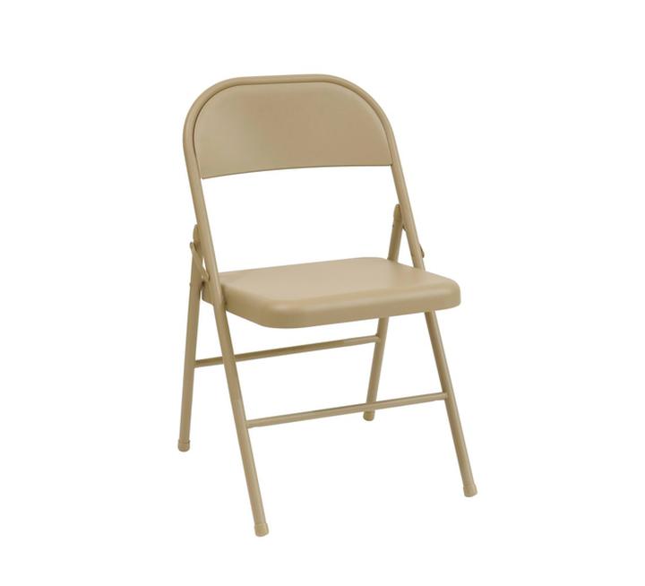 Silla Metálica Kerville Home Plegable Color Café