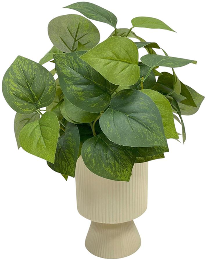 Planta Artificial Haven & Key Con Jarrón Crema 36 Cm