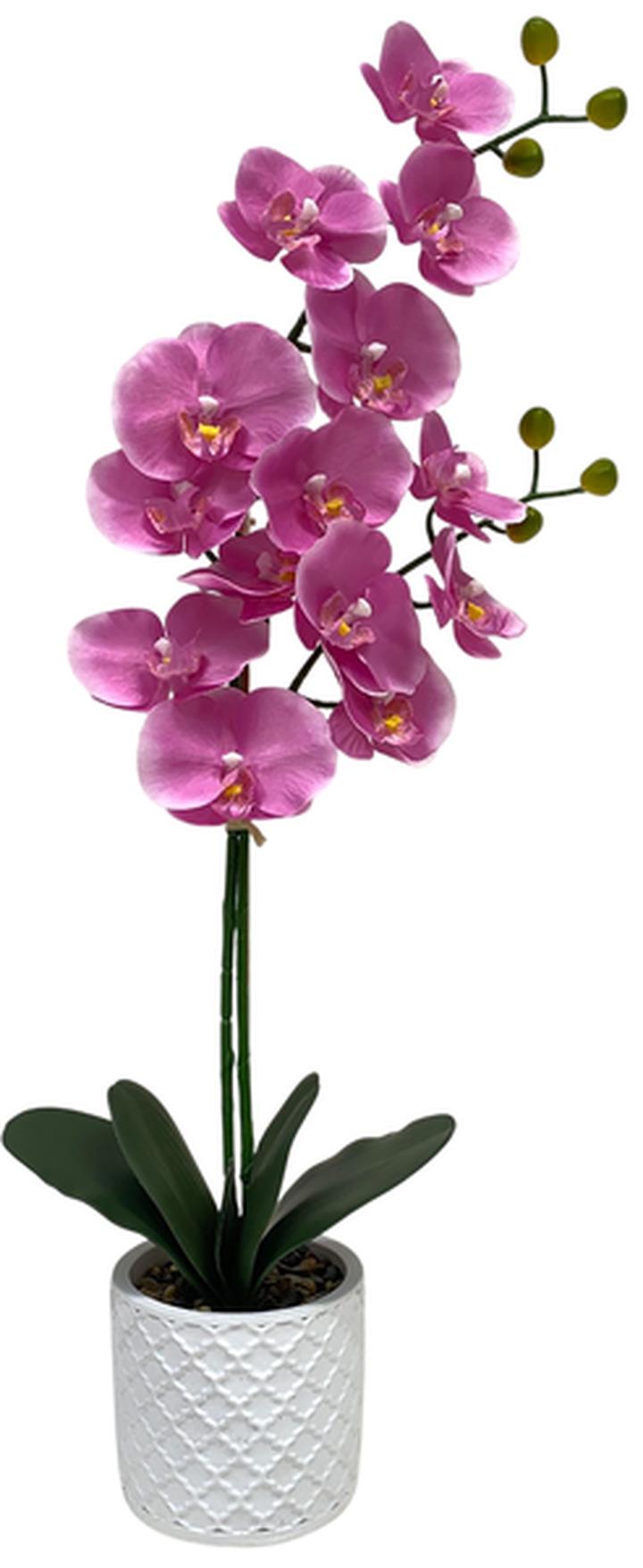 Planta Artificial Haven & Key Orquídea Lila 72 Cm
