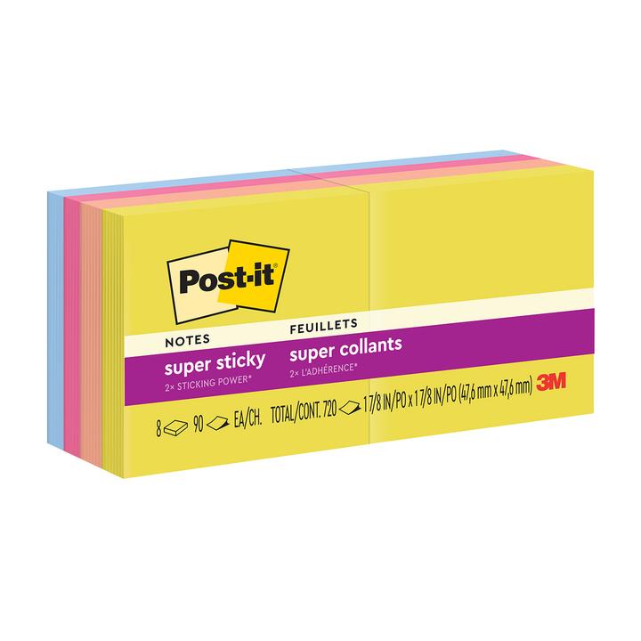 Notas Super Sticky Notas Super Sticky Joy 8 Pack 1 Pz