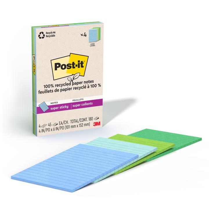 Notas Super Sticky Recicladas Notas Super Sticky 1 Pz