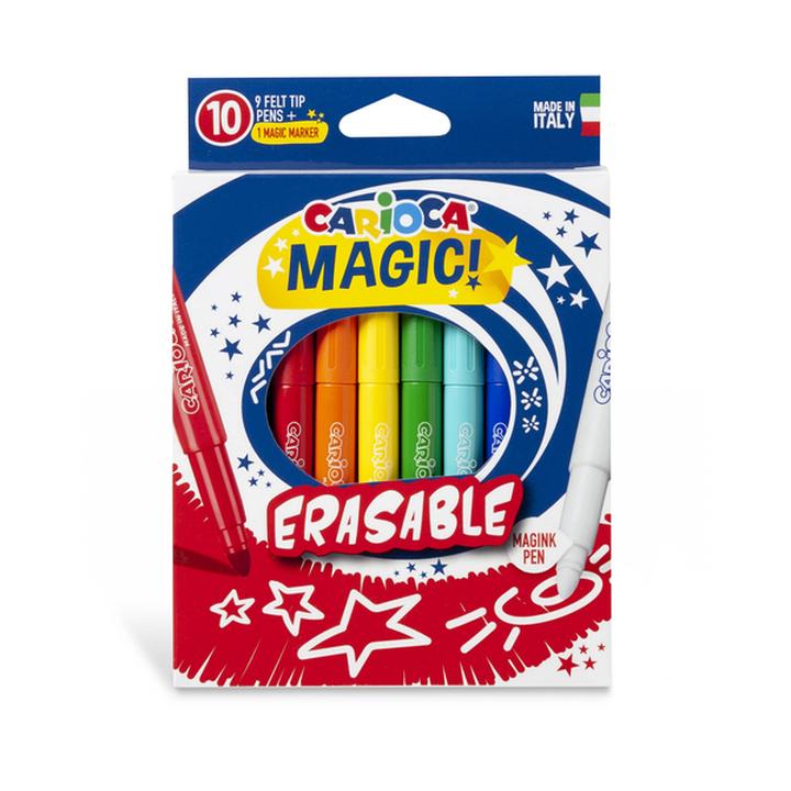 Marcadores Lavables De Tinta Mágica Carioca Con 10 Pz
