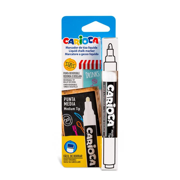 Rotulador De Tiza Liquida Carioca Punta Media 1 Pz