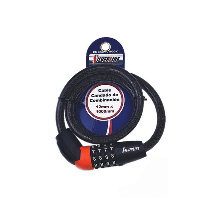 Cable Candado Combinación 12 X 1000mm 1 Pz