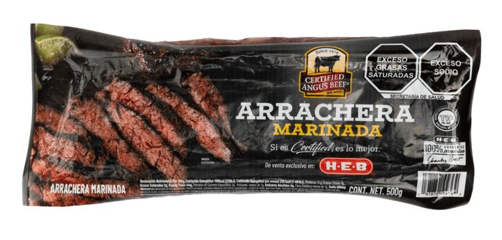 Certified Angus Beef Arrachera Marinada 500 G