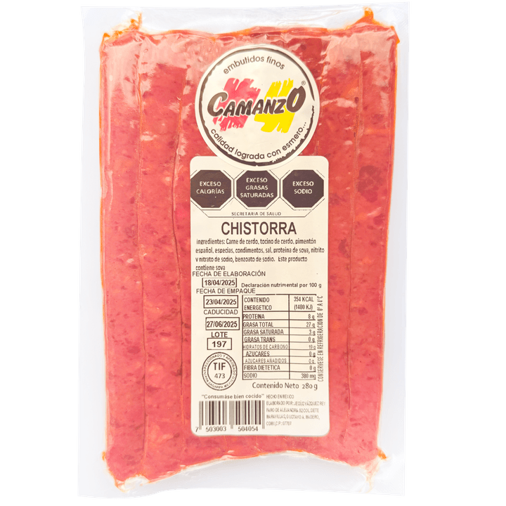 Chistorra Camanzo En Tiras 280 G