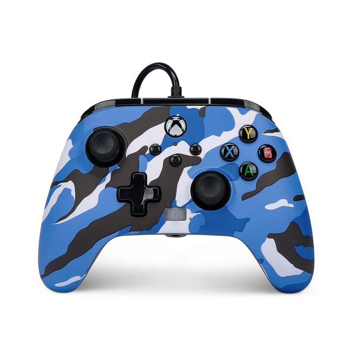 Control Alambrico Xbox Blue Camo 1 Pz