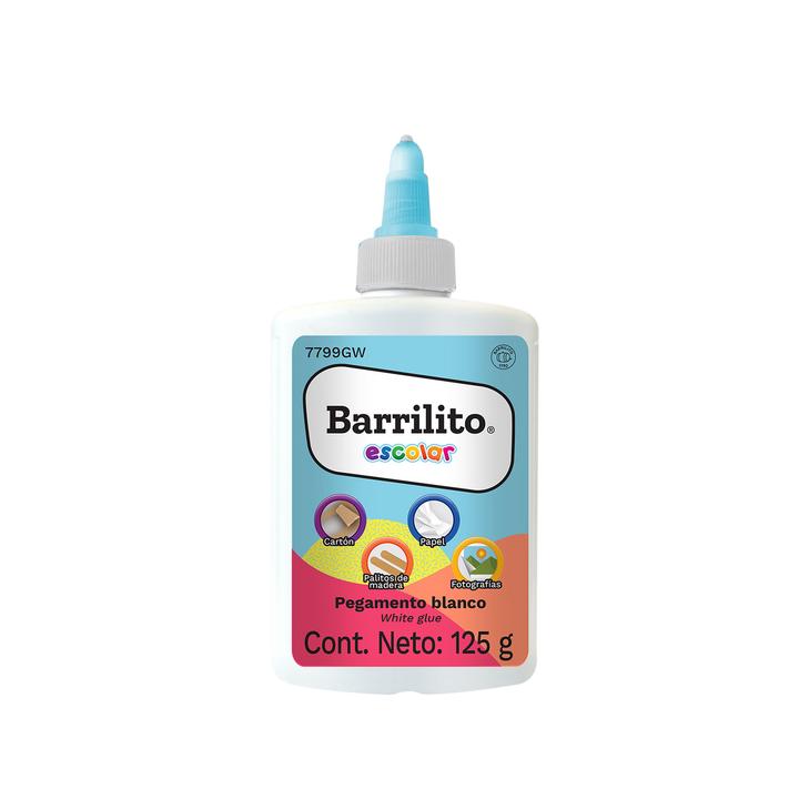 Pegamento Blanco Escolar Barrilito 125 G