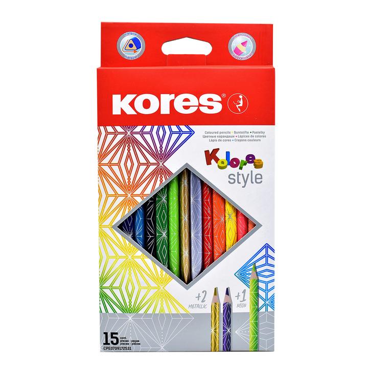 Lapiz Color Triangulas Style 15 Pz Lapiz Color T 1 Pz