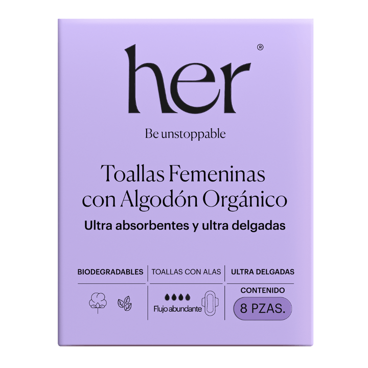 Toallas Femeninas Flujo Abundante 8 Pz