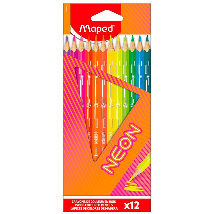Lápices De Color Maped Neon Con 12 Pz