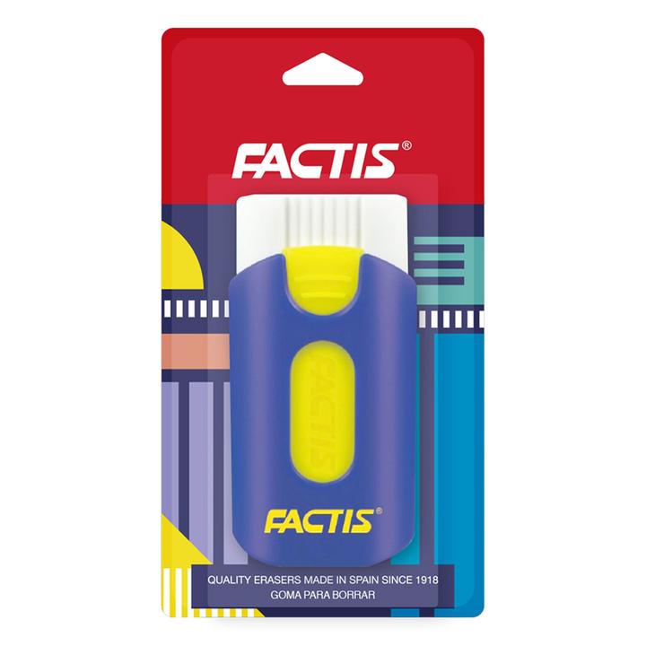 Borrador De Goma Factis Rectangular Con Funda Protectora