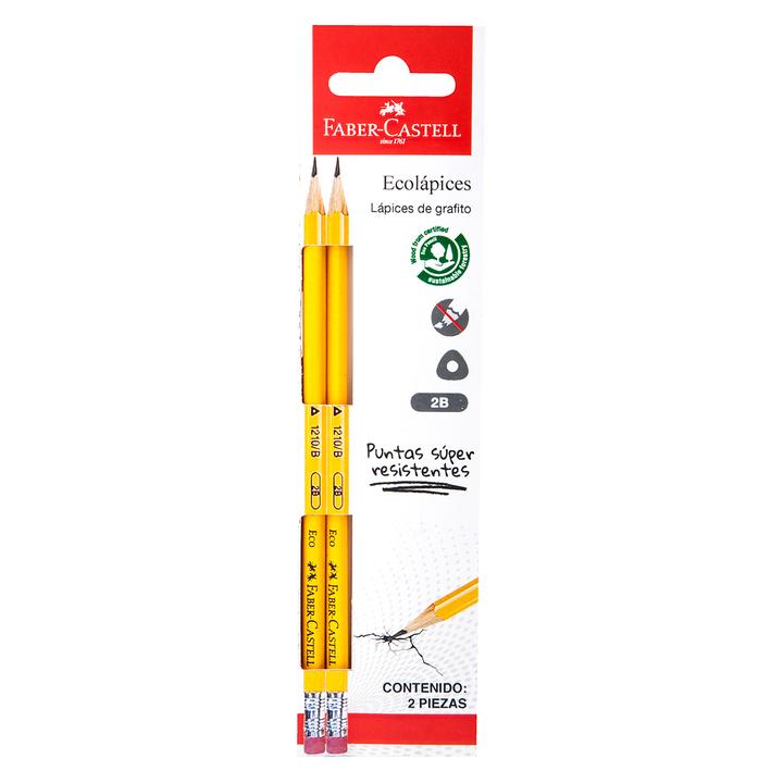 Faber-Castell Ecolápices De Gráfito 2b Con 2 Pz